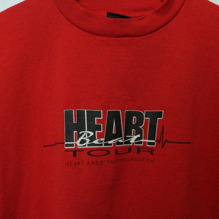 Vintage 90's Heart Beat Tour Tee - XL-NEWLIFE Clothing