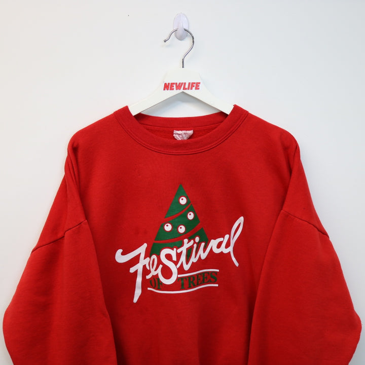 Vintage 90's Festival of Trees Christmas Crewneck - XL-NEWLIFE Clothing