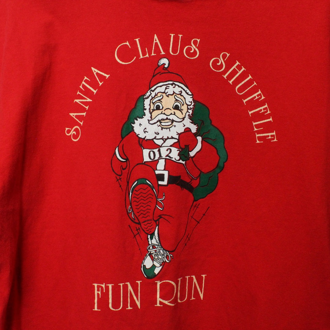 Vintage 90's Santa Claus Fun Run Tee - XL-NEWLIFE Clothing