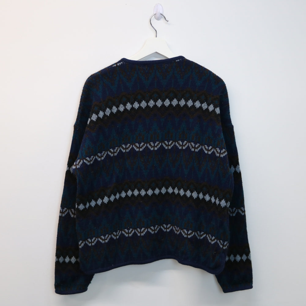 Vintage Jantzen Quarter Zip Wool Knit Sweater - M-NEWLIFE Clothing